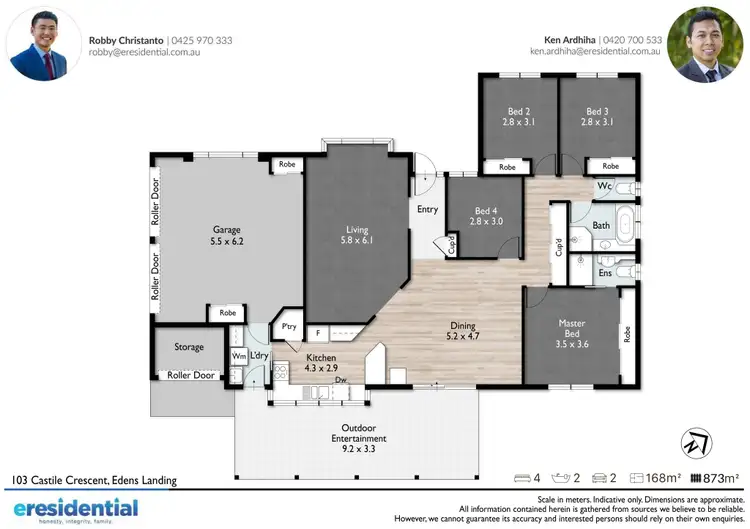 Floorplan of Homely house listing, 103 Castile Crescent, Edens Landing QLD 4207