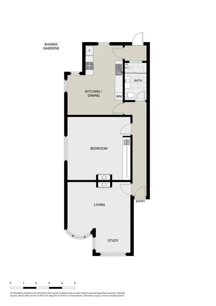 Floorplan of Homely apartment listing, 1/43 Dalgety Street, St Kilda VIC 3182