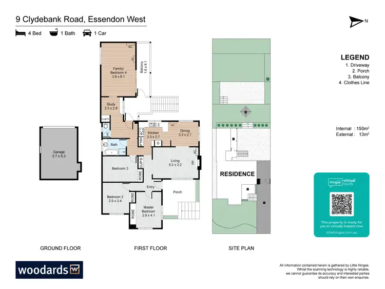 Floorplan of Homely house listing, 9 Clydebank Road, Essendon West VIC 3040