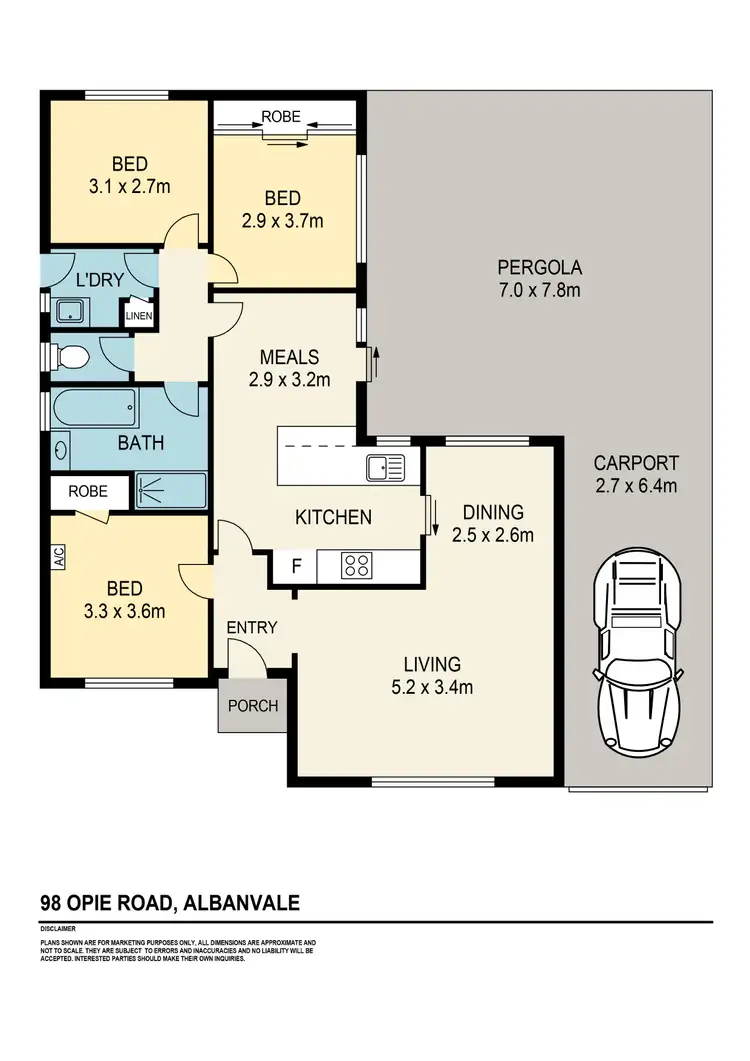 Floorplan of Homely house listing, 98 Opie Road, Albanvale VIC 3021
