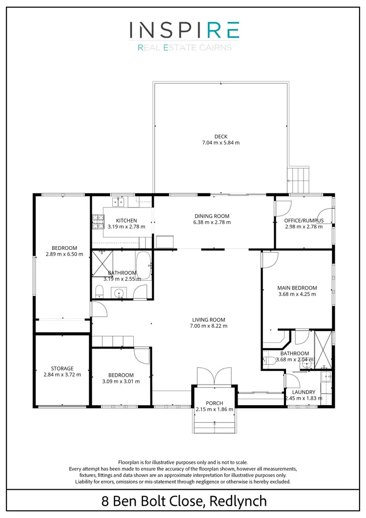 Floorplan of Homely house listing, 8 Ben Bolt Close, Redlynch QLD 4870