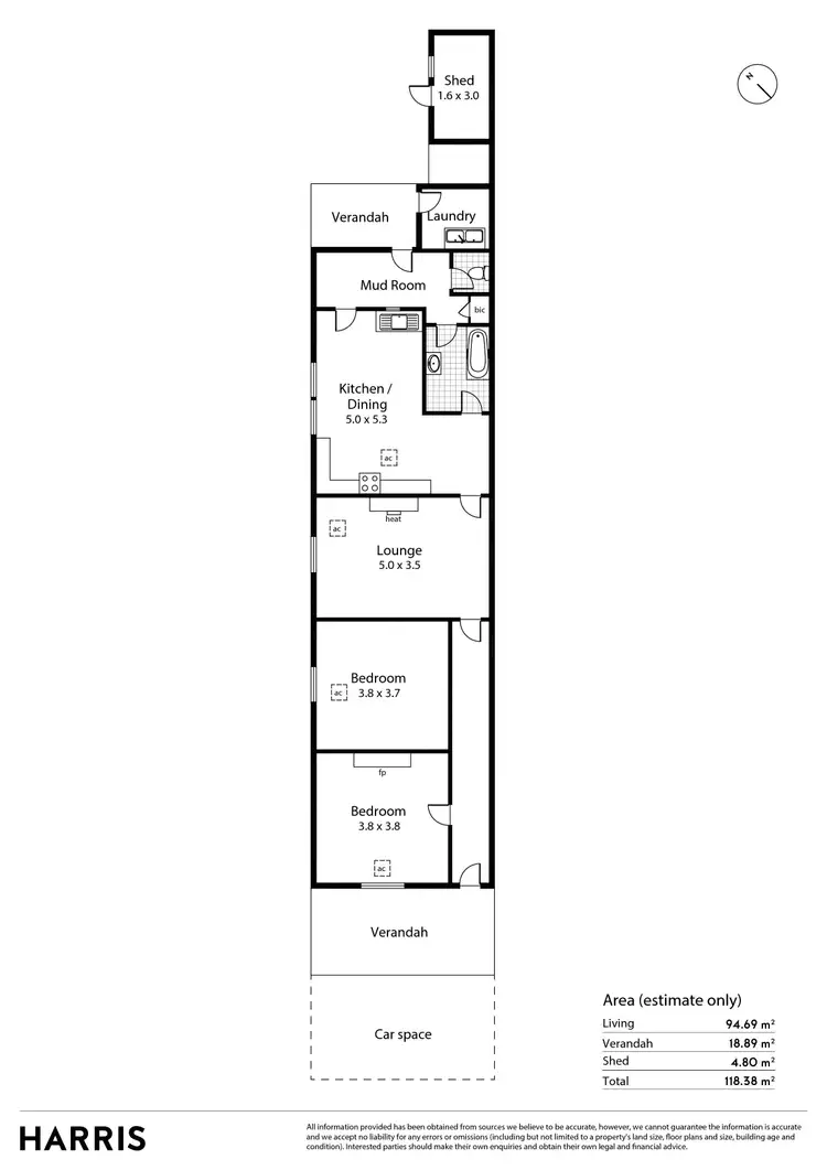 Floorplan of Homely house listing, 38 Augusta Street, Maylands SA 5069