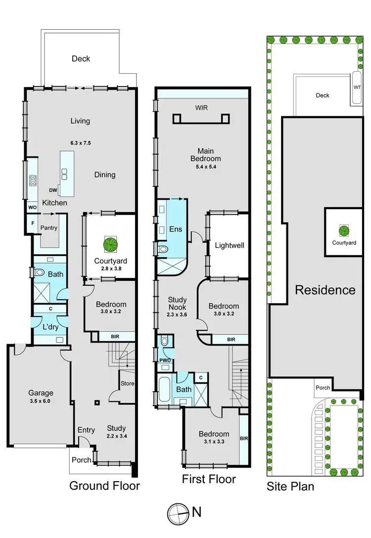 Floorplan of Homely townhouse listing, 7a Hull Street, Bentleigh East VIC 3165
