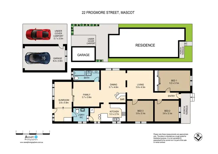 Floorplan of Homely house listing, 22 Frogmore Street, Mascot NSW 2020
