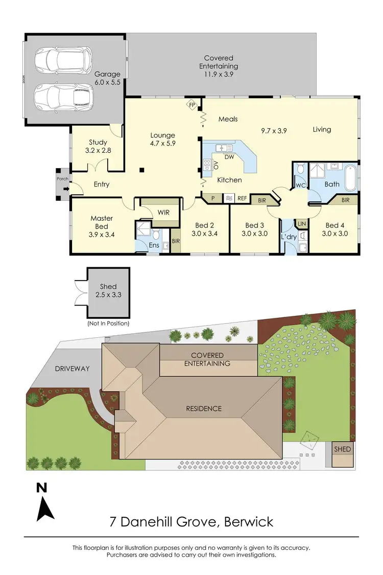 Floorplan of Homely house listing, 7 Danehill Grove, Berwick VIC 3806