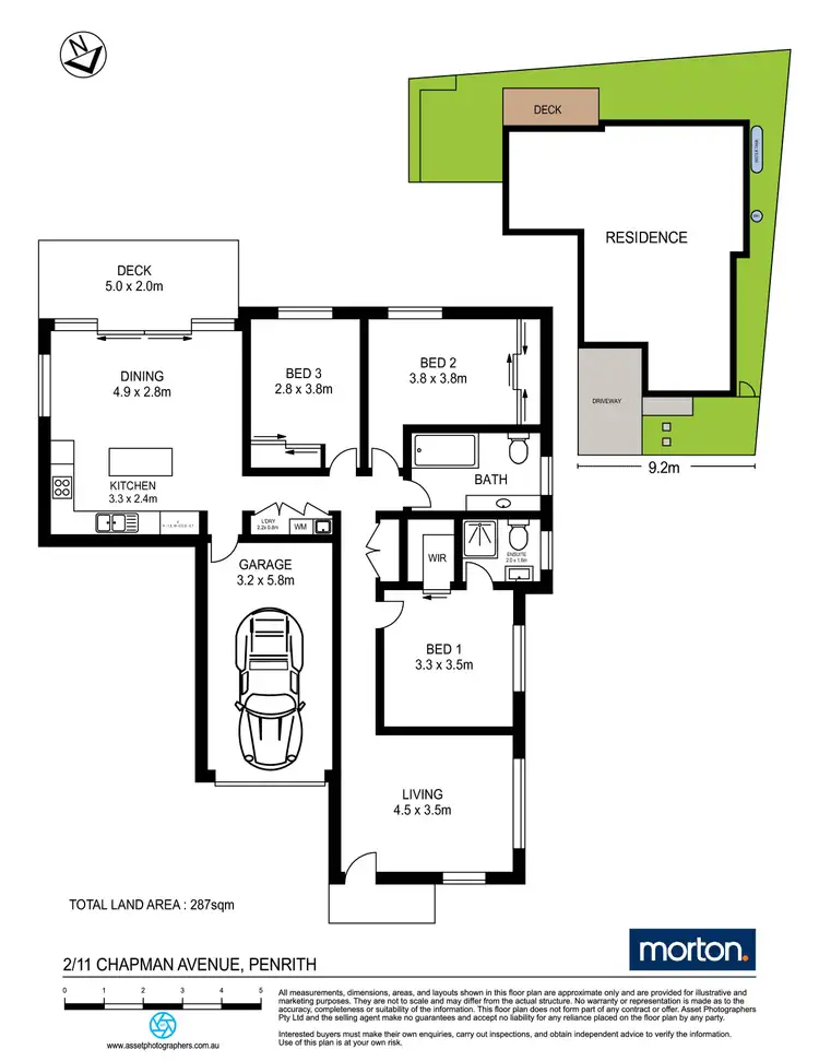 Floorplan of Homely semi-detached listing, 2/11 Chapman Avenue, Penrith NSW 2750