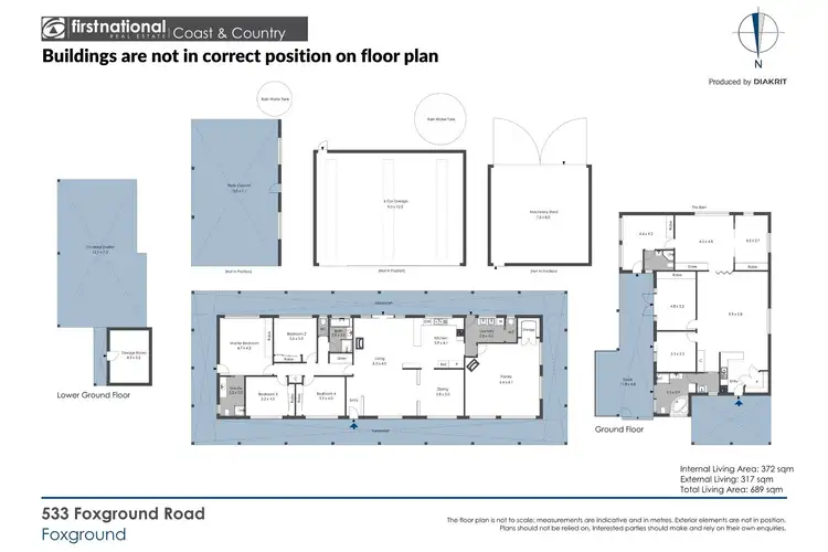 Floorplan of Homely rural property listing, 533 Foxground Road, Foxground NSW 2534