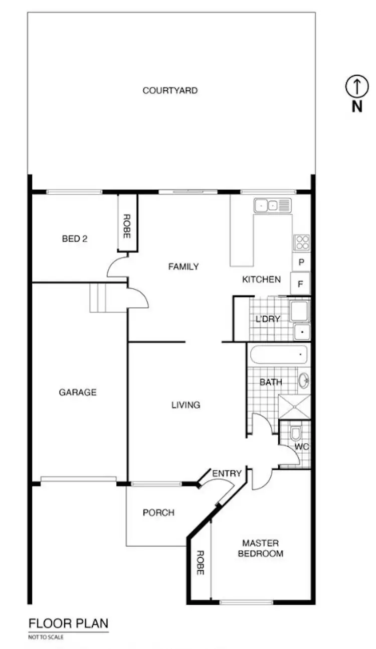 Floorplan of Homely townhouse listing, 5/3 Dyara Close, Ngunnawal ACT 2913