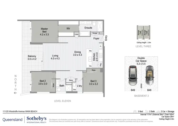 Floorplan of Homely apartment listing, 111/25 Woodroffe Avenue, Main Beach QLD 4217