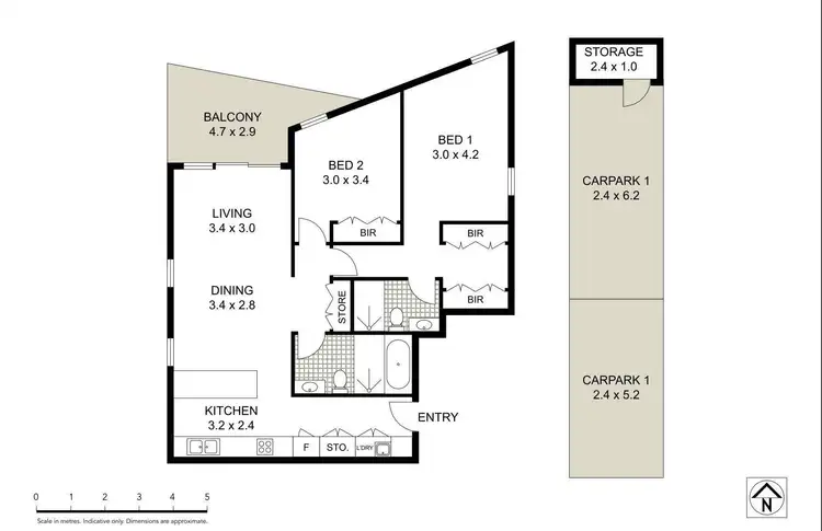 Floorplan of Homely apartment listing, 213C/3 Broughton Street, Parramatta NSW 2150