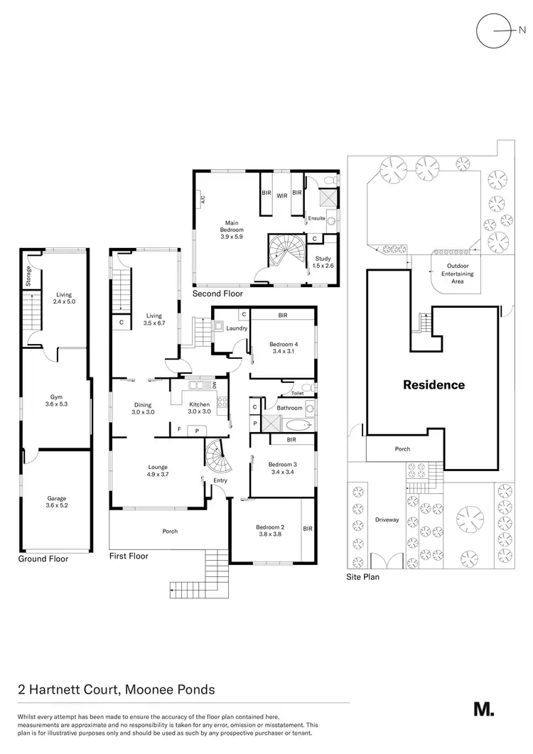 Floorplan of Homely house listing, 2 Hartnett Court, Moonee Ponds VIC 3039
