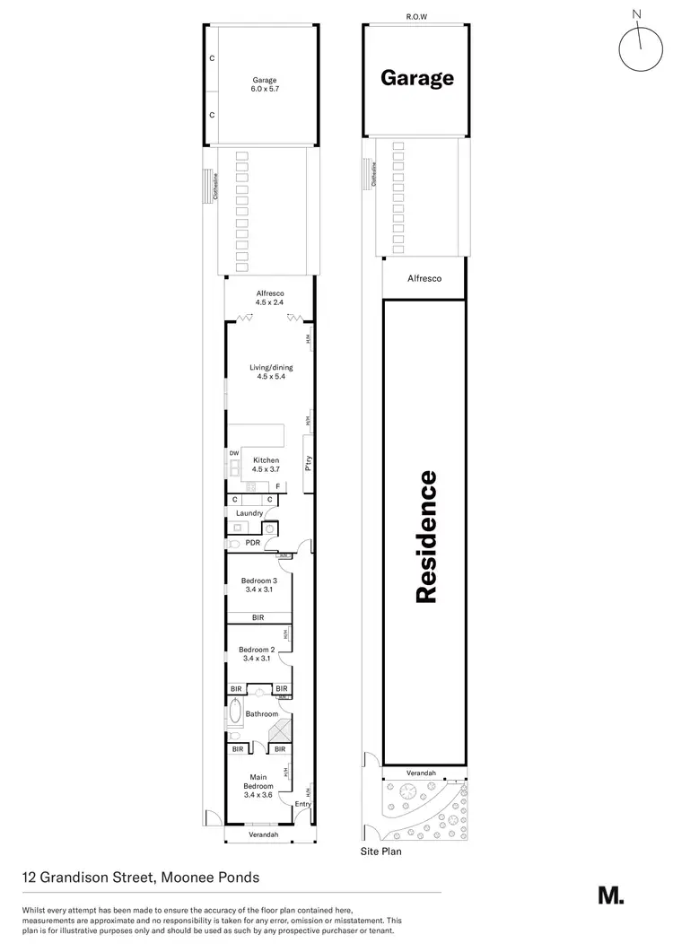 Floorplan of Homely house listing, 12 Grandison Street, Moonee Ponds VIC 3039