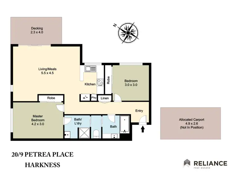 Floorplan of Homely house listing, 20/9 Petrea Place, Harkness VIC 3337