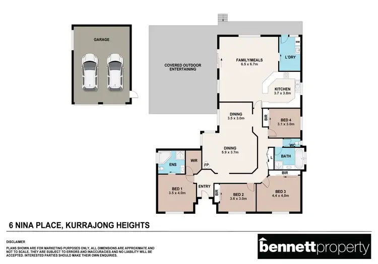 Floorplan of Homely house listing, 6 Nina Place, Kurrajong Heights NSW 2758