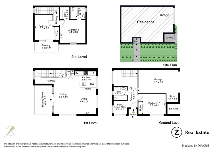 Floorplan of Homely townhouse listing, 1/6 Eileen Street, Hadfield VIC 3046