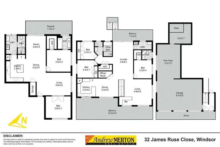 Floorplan of Homely house listing, 32 James Ruse Close, Windsor NSW 2756