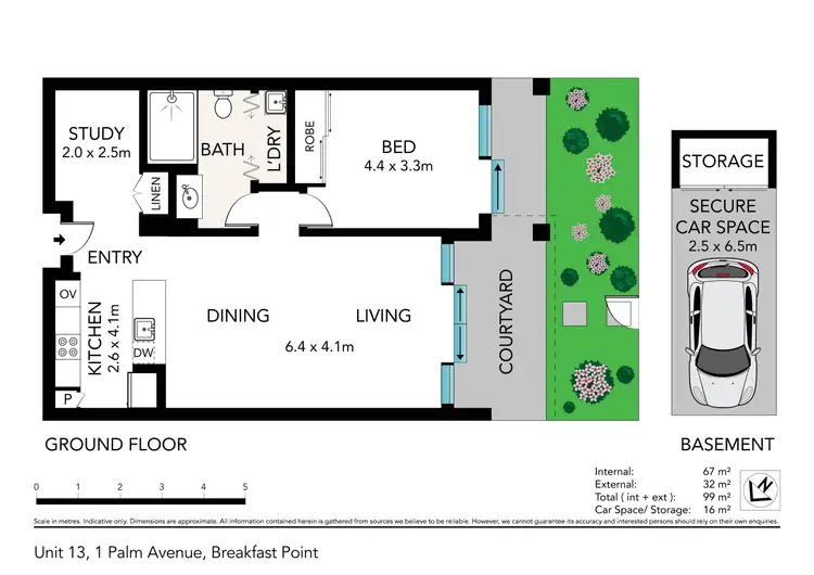 Floorplan of Homely apartment listing, 13/1 Palm Avenue, Breakfast Point NSW 2137