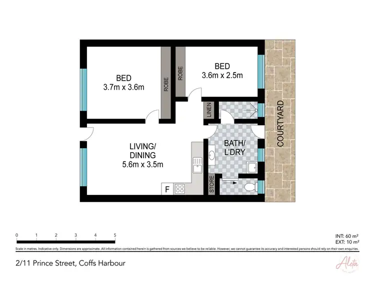 Floorplan of Homely unit listing, 2/11 Prince Street, Coffs Harbour NSW 2450