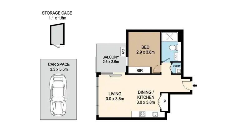 Floorplan of Homely unit listing, 1.507/18 Hannah Street, Beecroft NSW 2119