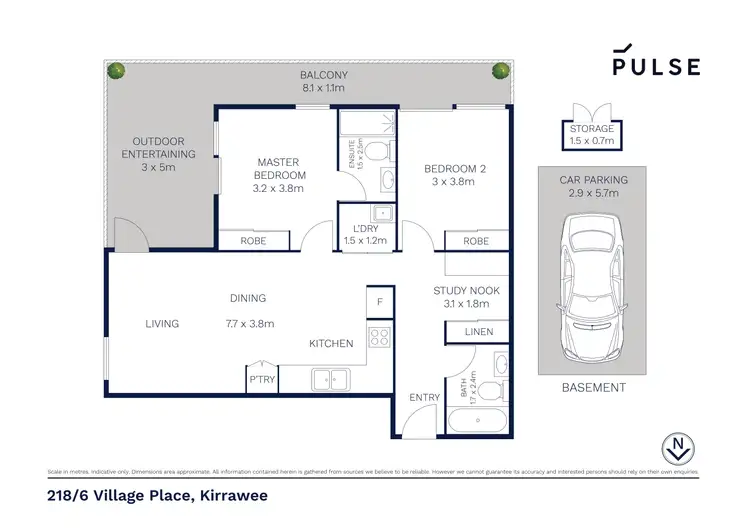 Floorplan of Homely apartment listing, 218/6 Village Place, Kirrawee NSW 2232