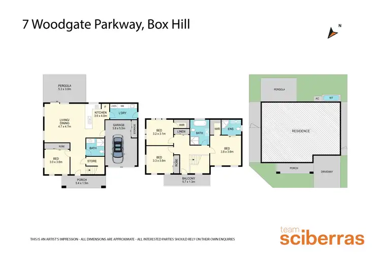 Floorplan of Homely house listing, 7 Woodgate Parkway, Box Hill NSW 2765