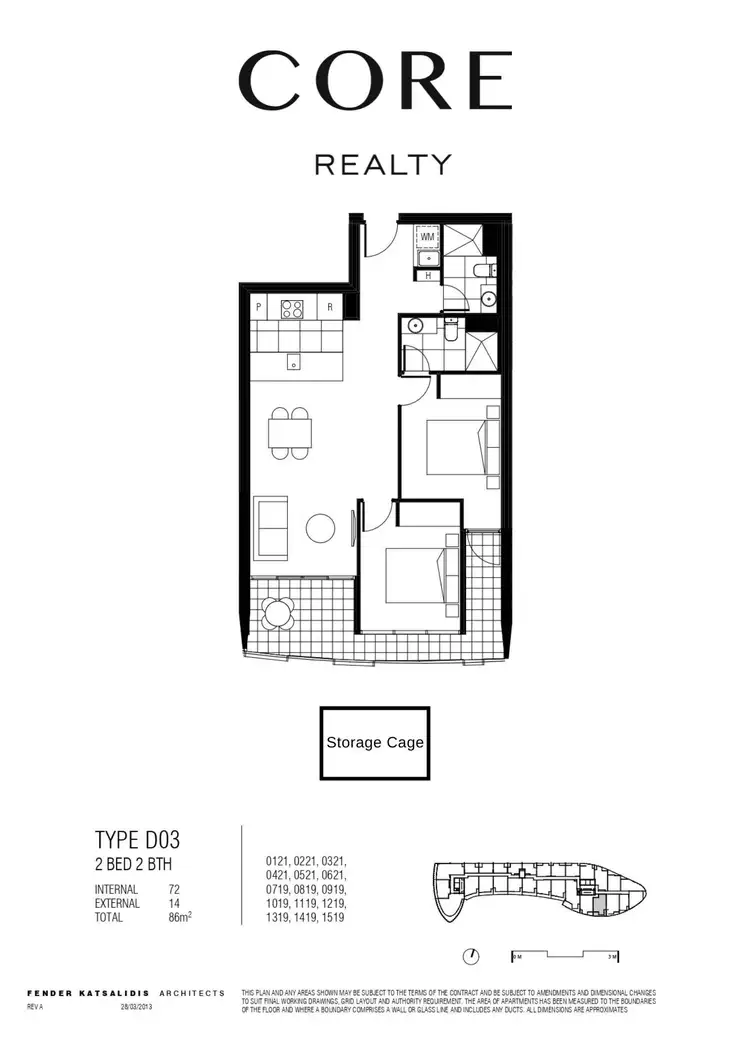 Floorplan of Homely apartment listing, 719/555 St Kilda Road, Melbourne VIC 3000