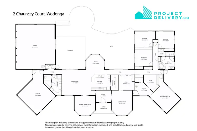Floorplan of Homely house listing, 2 Chauncey Court, West Wodonga VIC 3690