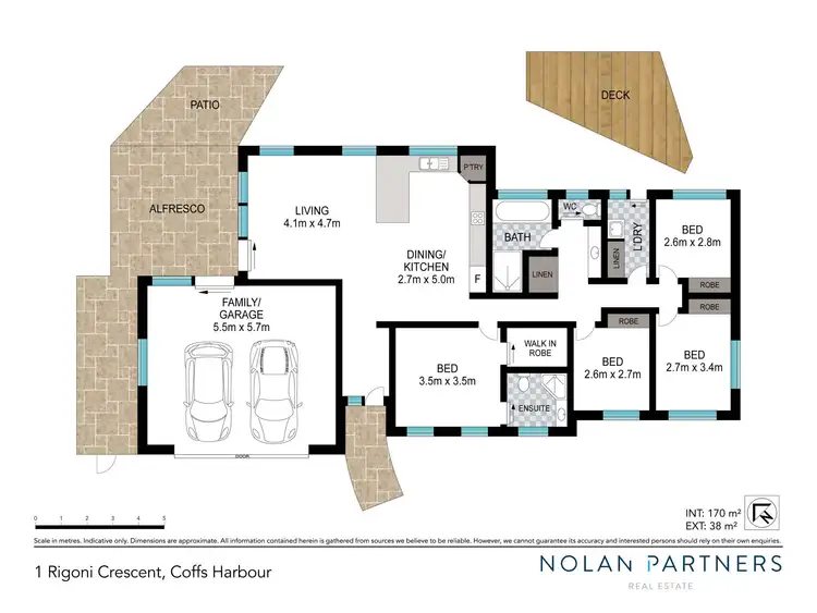 Floorplan of Homely house listing, 1 Rigoni Crescent, Coffs Harbour NSW 2450