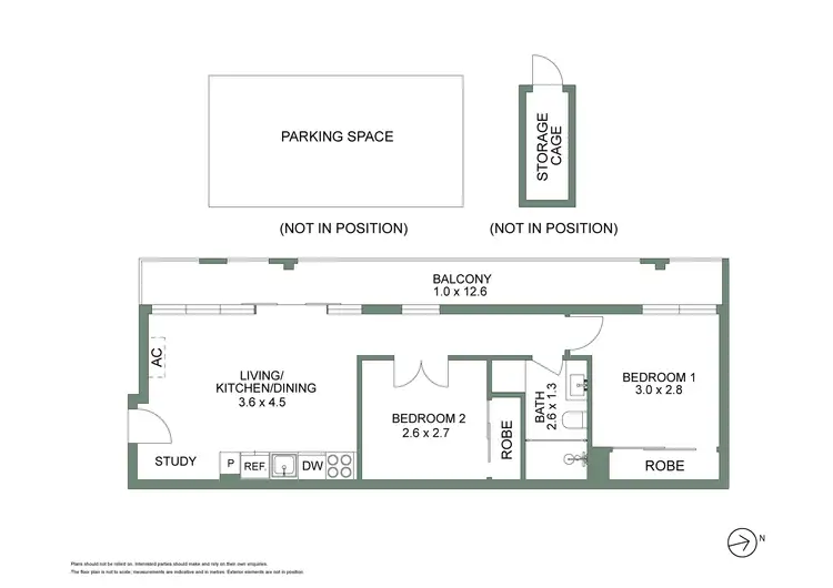 Floorplan of Homely apartment listing, 202/50 Claremont Street, South Yarra VIC 3141
