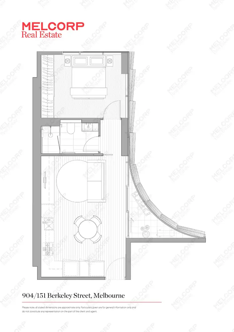 Floorplan of Homely apartment listing, 904/151 Berkeley Street, Melbourne VIC 3000