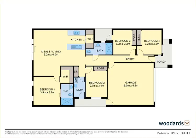 Floorplan of Homely house listing, 14 Coghill Loop, Rockbank VIC 3335
