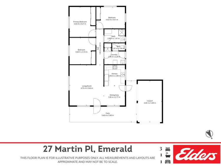 Floorplan of Homely house listing, 27 Martin Place, Emerald QLD 4720