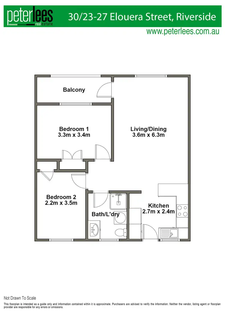 Floorplan of Homely unit listing, 30/23-27 Elouera Street, Riverside TAS 7250