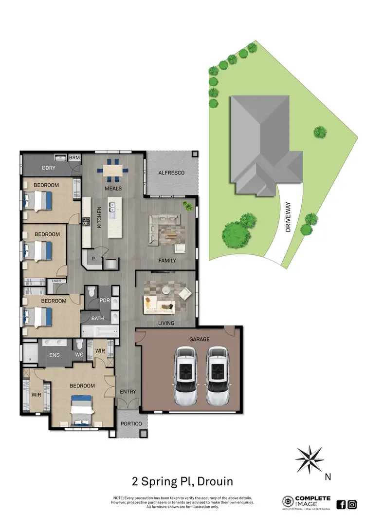 Floorplan of Homely house listing, 2 Spring Place, Drouin VIC 3818