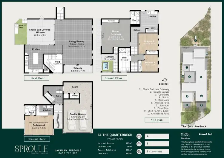 Floorplan of Homely house listing, 61 The Quarterdeck, Tweed Heads NSW 2485