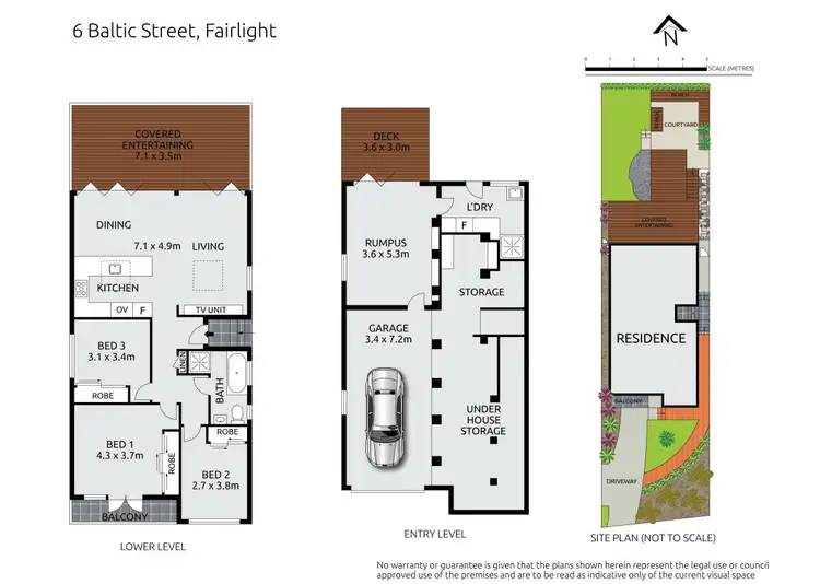 Floorplan of Homely house listing, 6 Baltic Street, Fairlight NSW 2094