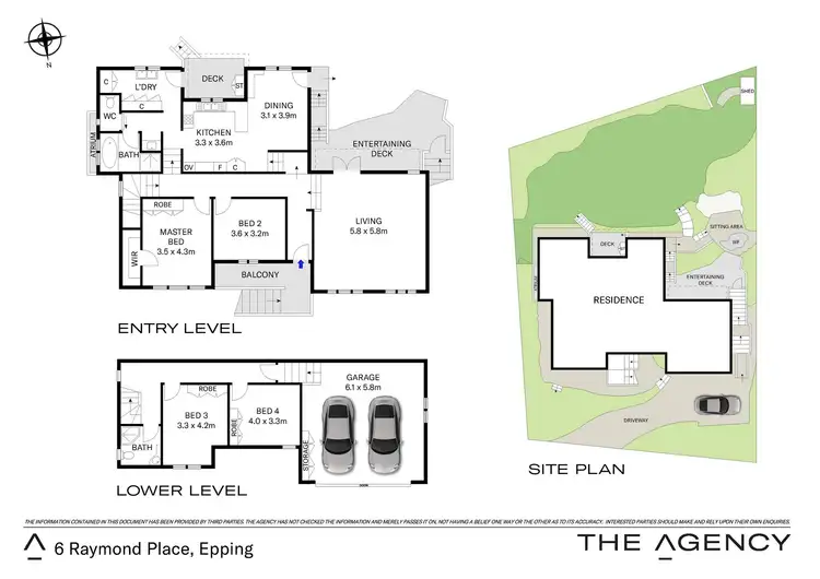 Floorplan of Homely house listing, 6 Raymond Place, Epping NSW 2121
