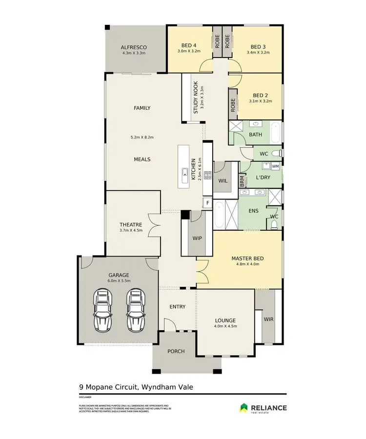 Floorplan of Homely house listing, 9 Mopane Circuit, Wyndham Vale VIC 3024