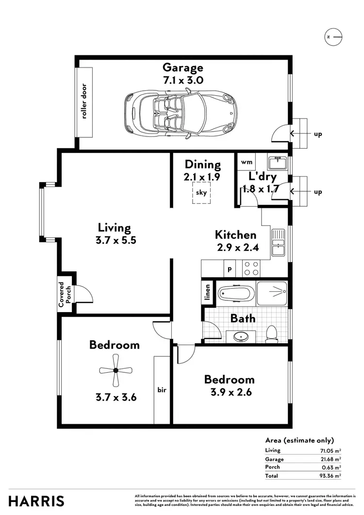 Floorplan of Homely unit listing, 6/54 Smith-Dorrien Street, Mitcham SA 5062