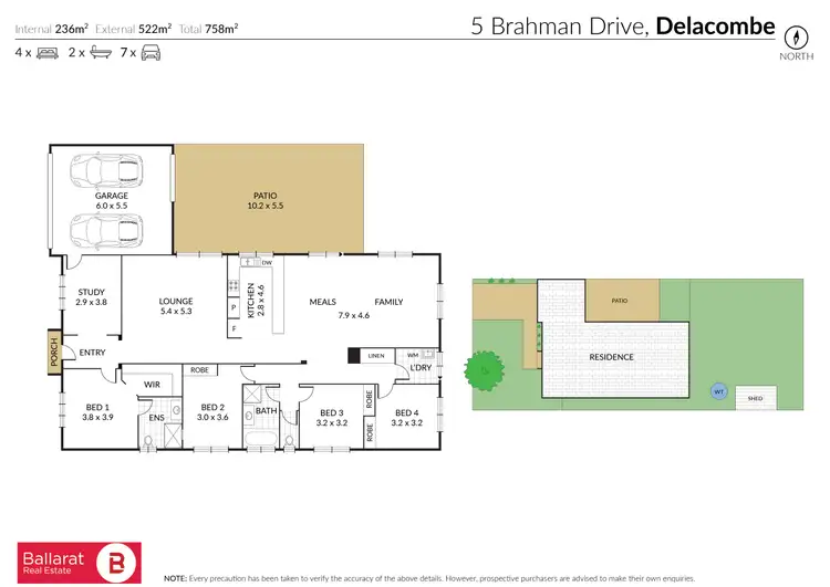 Floorplan of Homely house listing, 5 Brahman Drive, Delacombe VIC 3356
