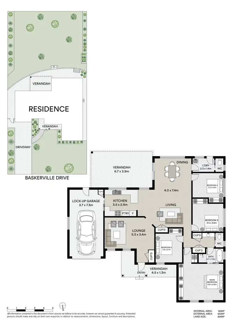 Floorplan of Homely house listing, 3 Baskerville Drive, Mudgee NSW 2850