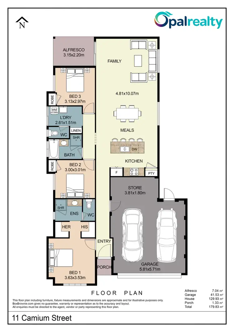 Floorplan of Homely house listing, 11 Cadmium Street, Karnup WA 6176