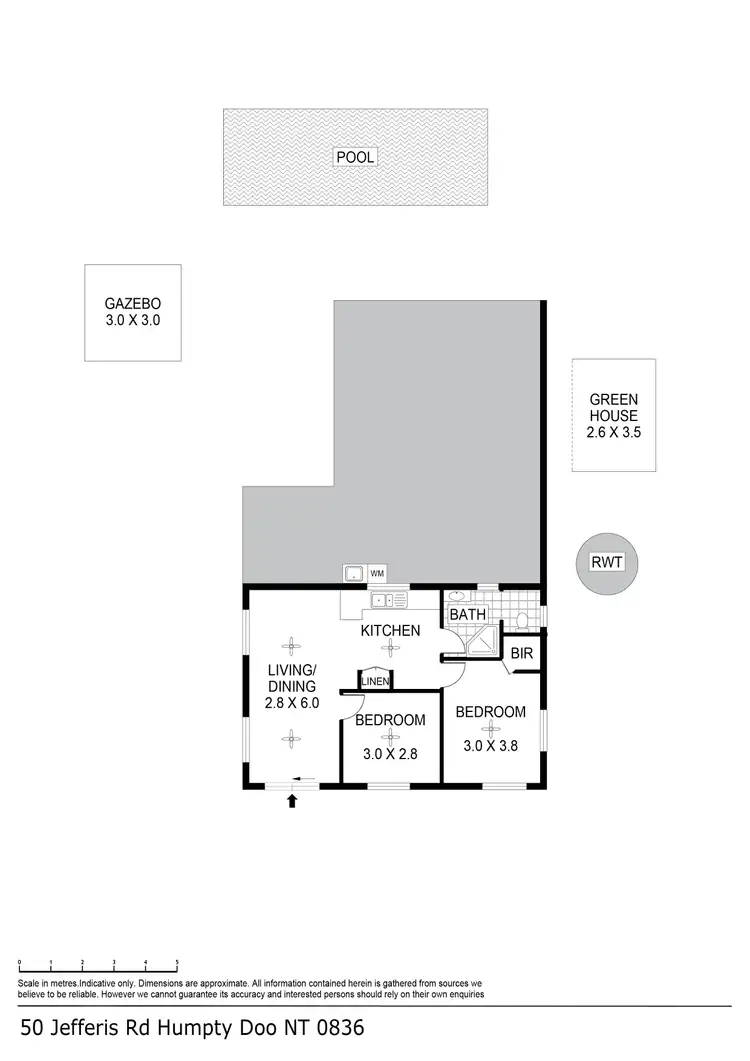 Floorplan of Homely house listing, 50 Jefferis Road, Humpty Doo NT 836