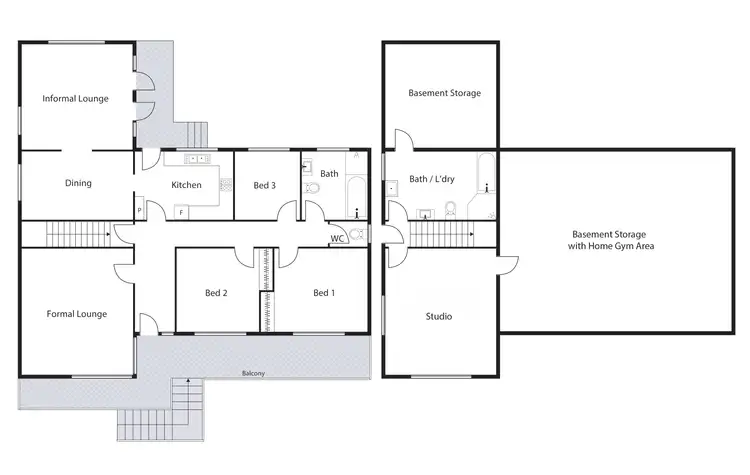 Floorplan of Homely house listing, 48 Wilsmore Crescent, Chifley ACT 2606