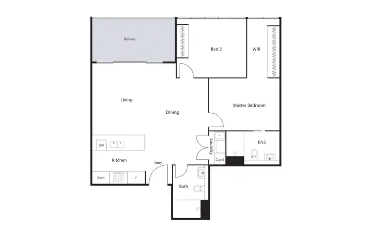 Floorplan of Homely apartment listing, 2205/15 Bowes Street, Phillip ACT 2606