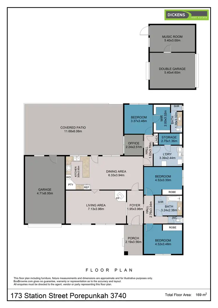 Floorplan of Homely house listing, 173 Station Street, Porepunkah VIC 3740