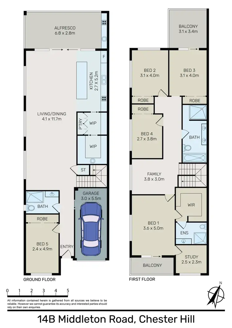 Floorplan of Homely house listing, 14b Middleton Road, Chester Hill NSW 2162