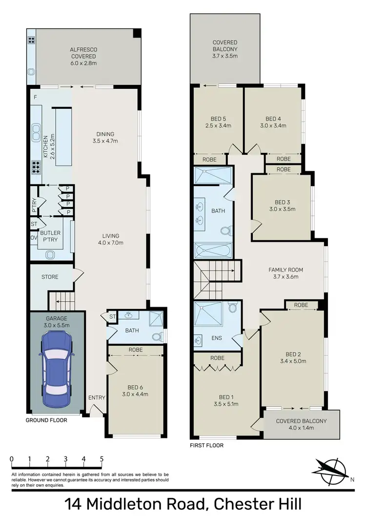 Floorplan of Homely house listing, 14a Middleton Road, Chester Hill NSW 2162