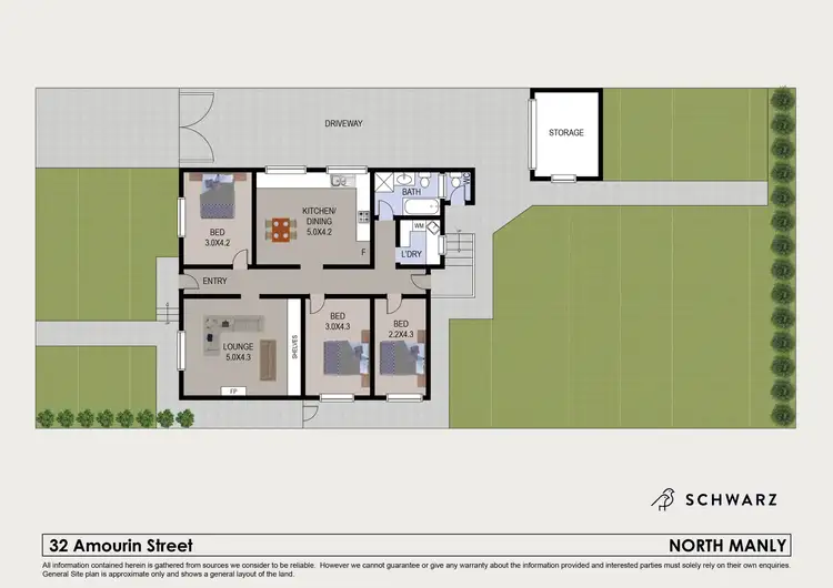 Floorplan of Homely house listing, 32 Amourin Street, North Manly NSW 2100