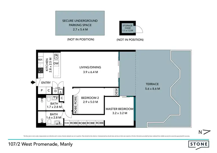 Floorplan of Homely apartment listing, 107/2 West Promenade, Manly NSW 2095